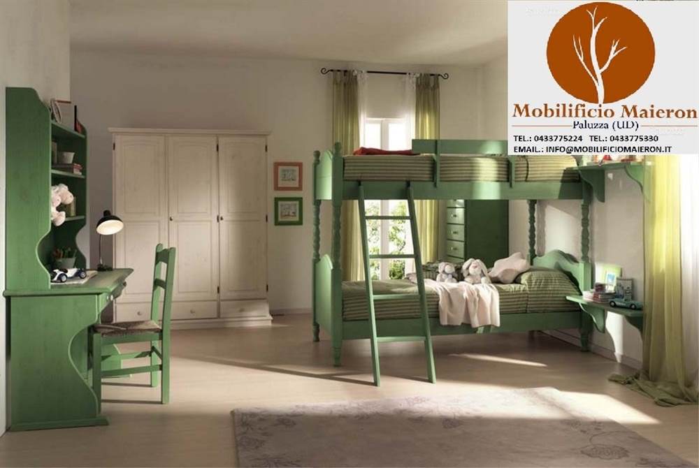 Camere Da Letto Mobili Rustici Per Arredamenti Hotel cdCNR13, colore Bianco