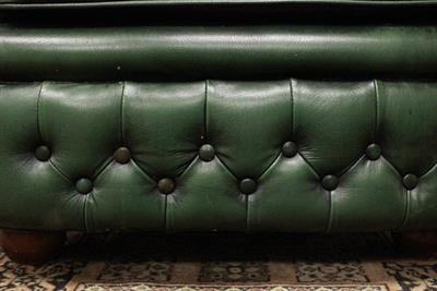 Poltrona Chesterfield bergere in pelle verde bottiglia - Foto 5