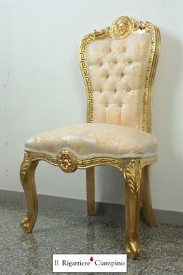 Sedia Versace barocca oro