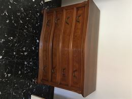 Como e 2 comodini in legno noce