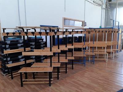 10 panchine da spogliatoio complete