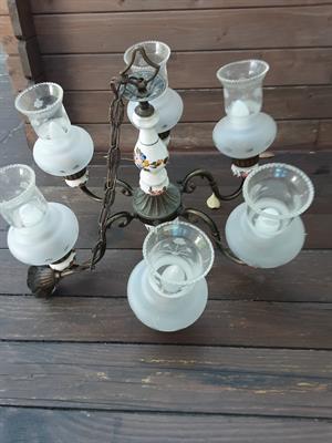 Lampadario a sospensione vintage 6 bracci
