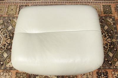 Pouf originale inglese in pelle verde - Foto 3