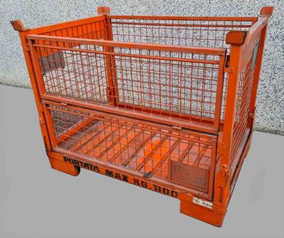 Cassoni contenitori metallici abbattibili usati - Anteprima 1