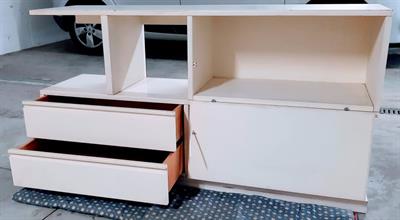 Mobile in legno modernariato anni 70 colore bianco - Foto 4