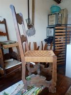 Tavolo con piastrelle, in legno massello, ottimo stato - Anteprima 1