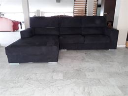 Divano in stoffa nero