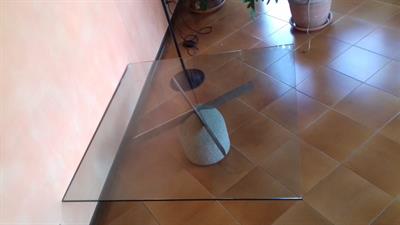 Elegante tavolo di vetro su base di pietra, prezzo trattabile - Foto 6