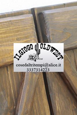 Porta saloon modello vecchio fienile stalla, in legno - Foto 5