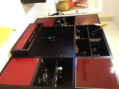 Mobili da salotto stile modern chic, colore rosso, modello chaleur - Foto 2