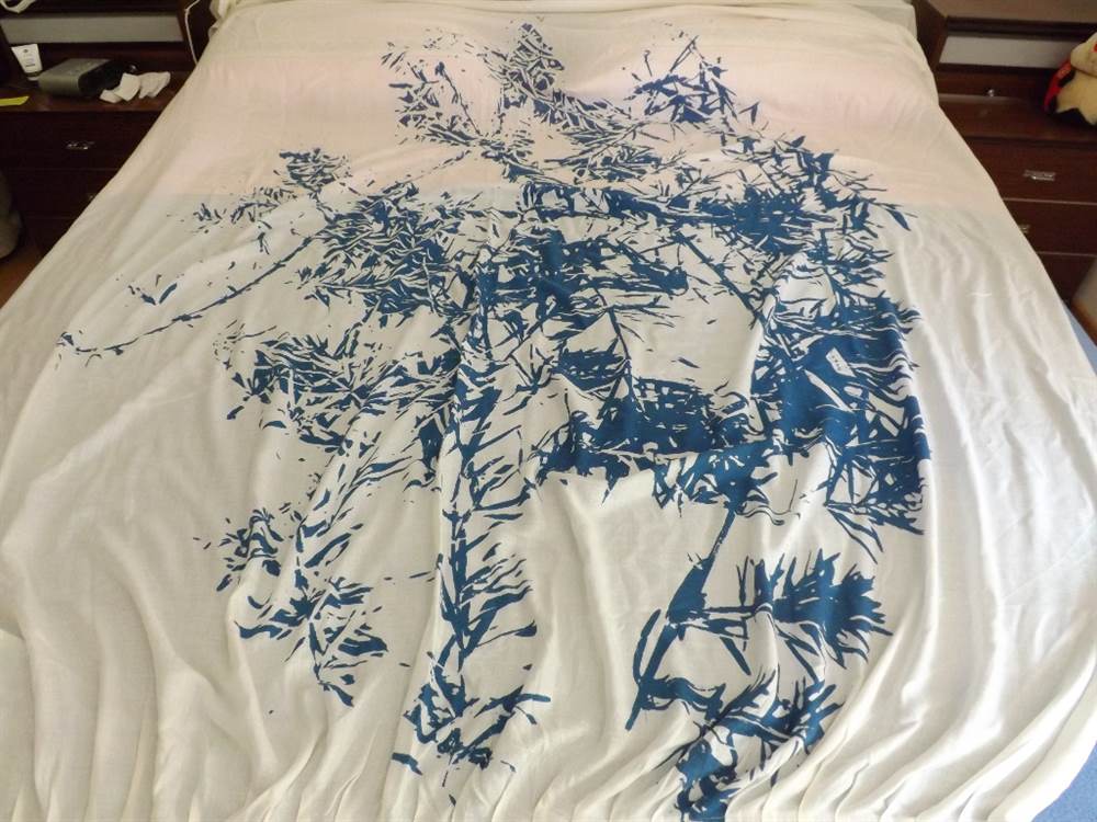 Rita Tenda A Pannello In Ciniglia Con Motivo Floreale 3D, 193x243 Cm, Bianco - Morbida E Lussuosa, Con Occhielli In Acciaio, Filtro Luce E Privacy