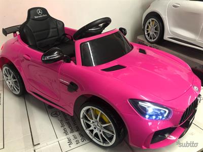 Auto macchina elettrica Gtr rosa metallizzata, modello Mercedes GTR - Foto 3
