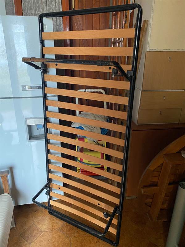 Rete Singola a Doghe con Ruote