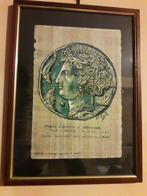 Quadro in papiro originale