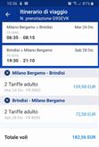 2 bigliettI aerei Ryanair Milano - Brindisi