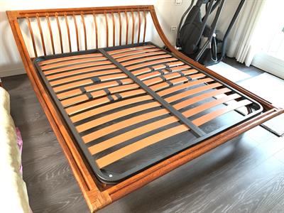 Letto matrimoniale in Rattan pezzo unico