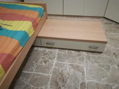 Letto con cassettiera, in legno - Foto 3