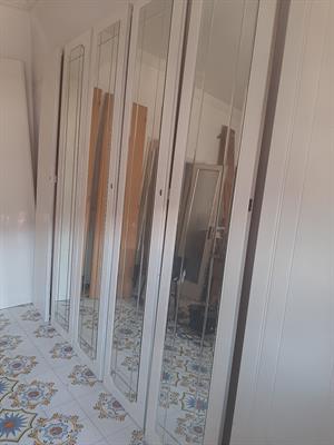 Armadjo 6 ante con specchi e cassettiera