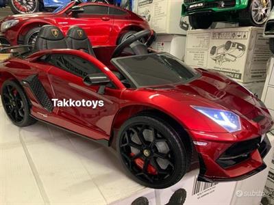 Auto macchina elettrica Lamborghini 2posti Rosso m - Foto 3