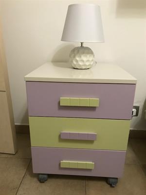 LETTO 1 PIAZZA CON COMODINO, in legno - Anteprima 4