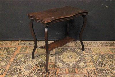 Console centrale in legno colore mogano