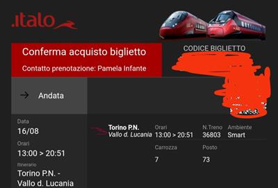 Biglietti 3 agosto e 16 agosto