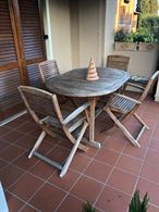 Tavolo e sedie Legno Luceda esterno