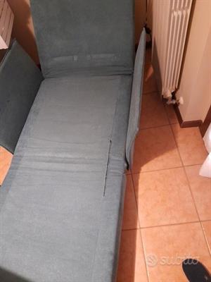 Poltrona letto, color verde petrolio, mai usata - Foto 2
