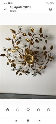 Lampadari di classe bagnati oro