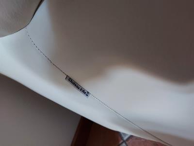 Divano due posti in pelle color panna, ottimo stato - Foto 3