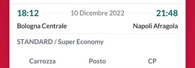 Freccia rossa Bologna - Napoli Afragola