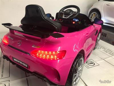 Auto macchina elettrica Gtr rosa metallizzata, modello Mercedes GTR - Foto 5
