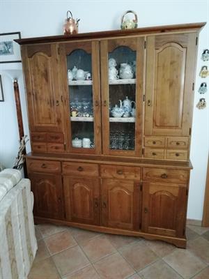 Vetrina di rovere, in legno massello, in ottime condizioni - Foto 3