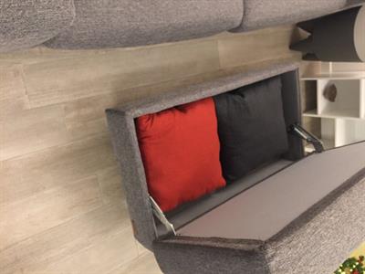 Divano letto + pouff, come nuovo - Foto 4