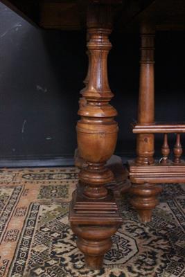 Tavolo allungabile in legno chiaro seconda metà XX secolo - Foto 5