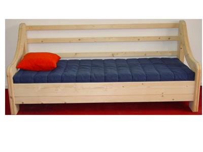 Divano a tre posti ad un letto tutto in legno di abete - Foto 2