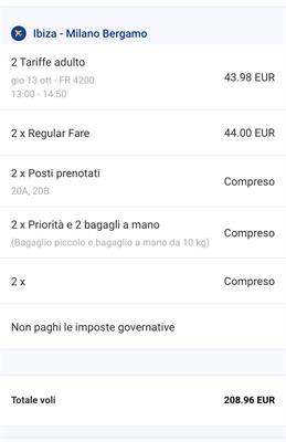 Voli andata e ritorno IBIZA - Anteprima 1