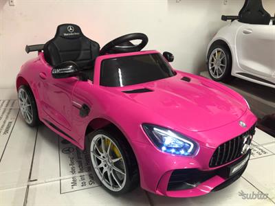 Auto macchina elettrica Gtr rosa metallizzata, modello Mercedes GTR - Foto 2