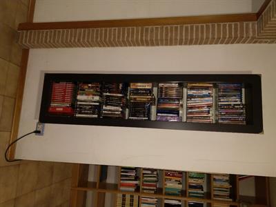 Teca film/libri legno Nero