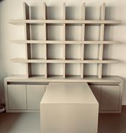 Foto 3 Libreria con scrivania mobile, colore beige