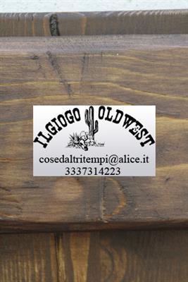 Porta saloon modello vecchio fienile stalla, in legno - Foto 6