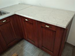 Cucina legno massiccio color ciliegio