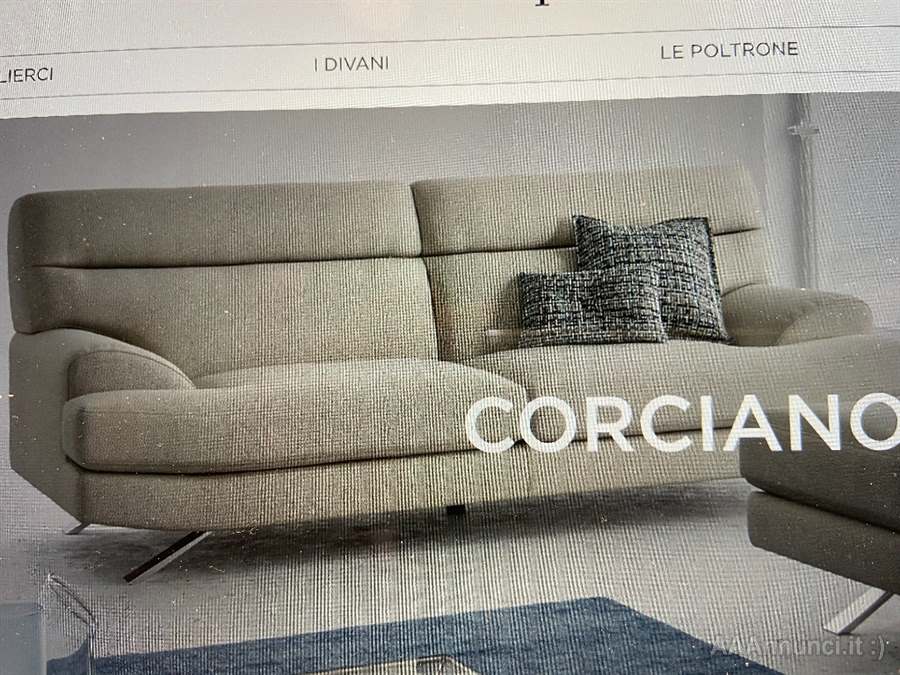 Divano modello Corciano (Poltrone Sofa'), colore grigio