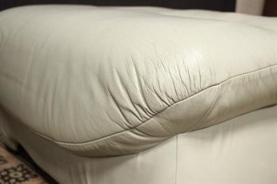 Pouf originale inglese in pelle verde - Foto 5