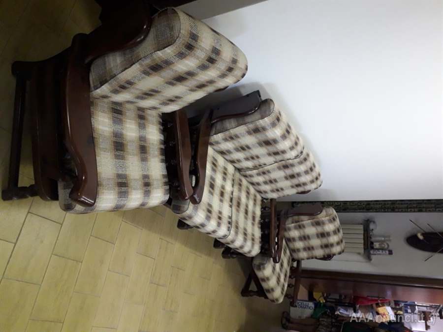 Foto 3 Divano in legno 2 posti + 2 poltrone