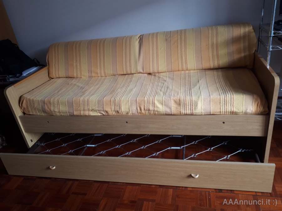Mobile letto con secondo letto a scomparse