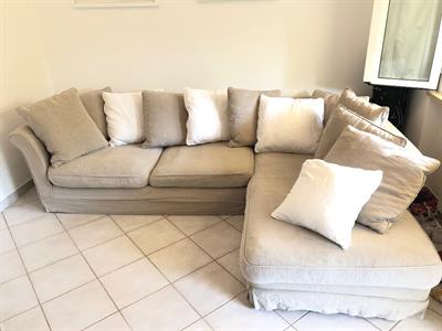 Divano chaise longue con letto