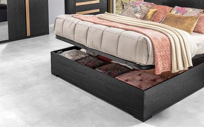 Letto Matrimoniale Contenitore MC Erika, colore nero - Foto 5