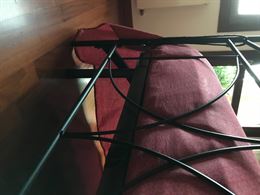 Letto una piazza e mezzo, color nero, in legno - Anteprima 4
