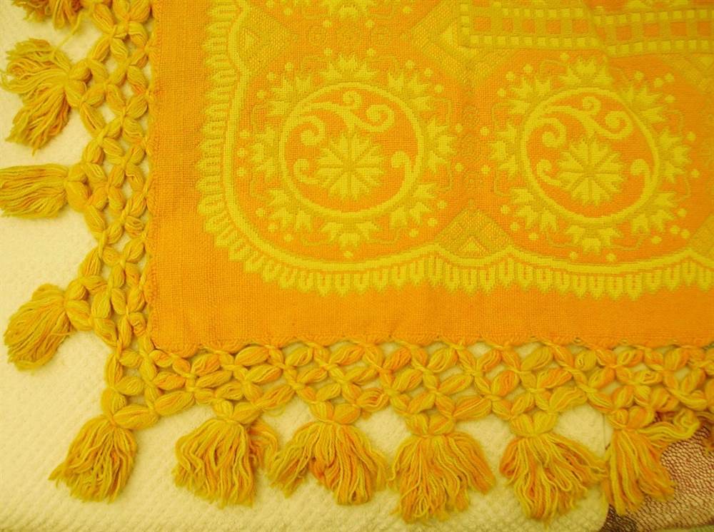 Foto 4Coperta artigianale originale calabrese vintage, mai usata